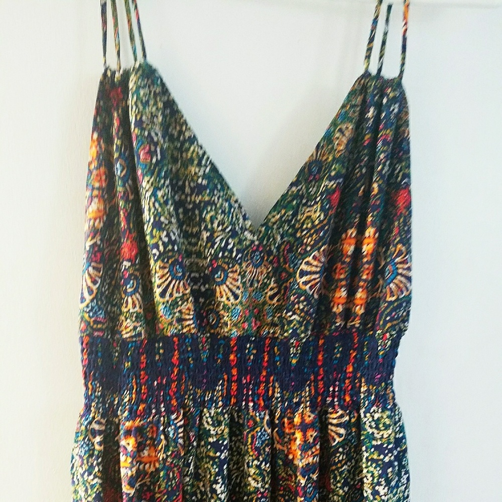 Floral V-neck Maxi Dress